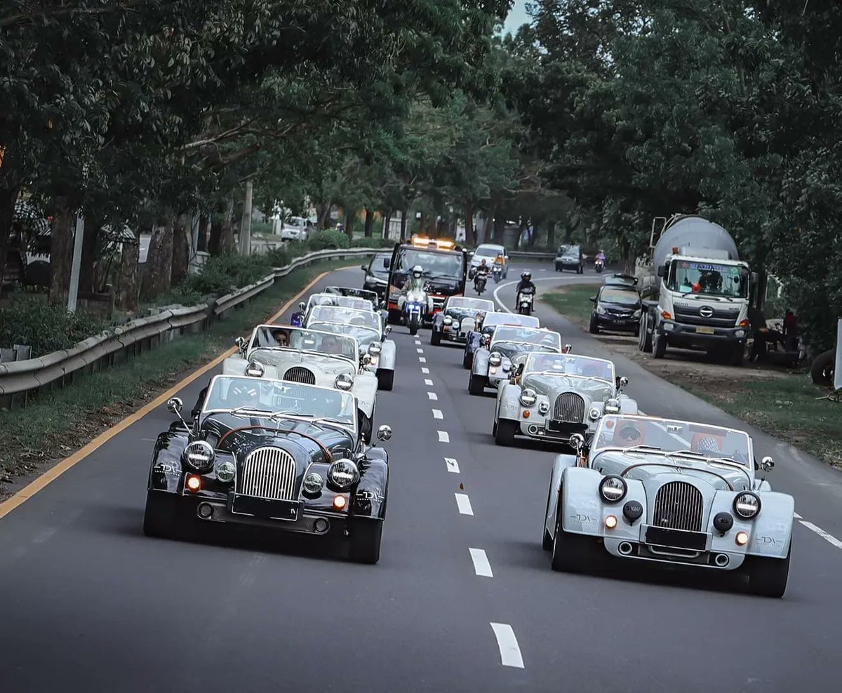 The Morgan community in Indonesia is growing, with new owners enjoying adventures around the country in the latest Plus models. #DidYouKnow that Indonesia is one of the biggest export markets for Morgan sports cars? #Morgan #MorganCars #MorganIndonesia #MorganJakarta