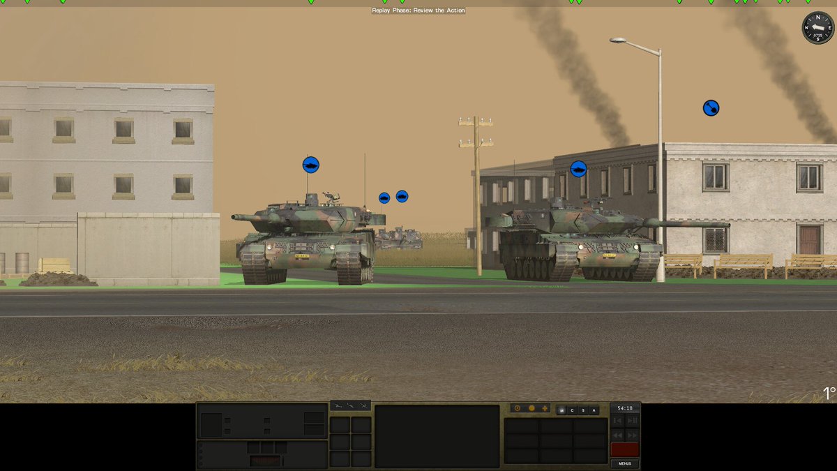 59rar's tweet photo. CombatMission Shockforce2(NATO対シリアの戦争シミュレーションゲーム)のオランダ編をクリア
戦死者38/レオパルト2主力戦車1両/M113兵員輸送車4両を喪失
ゲーム後半の市街地戦が泥沼すぎた #CMSF2 https://t.co/nJXIpmypRf