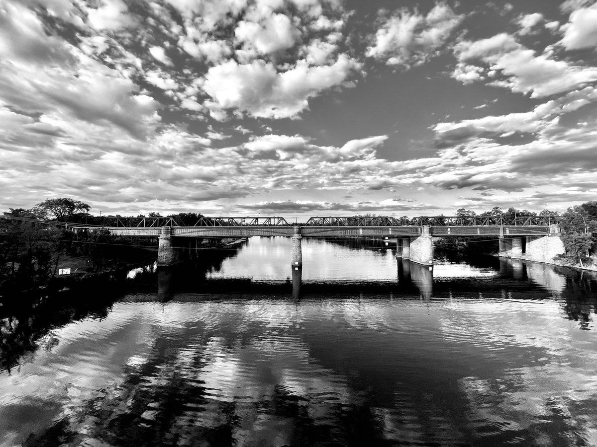 Victoria Bridge #nepean #penrith #westernsydney #sydney #australia #clouds #blackandwhite #photography #monochrome