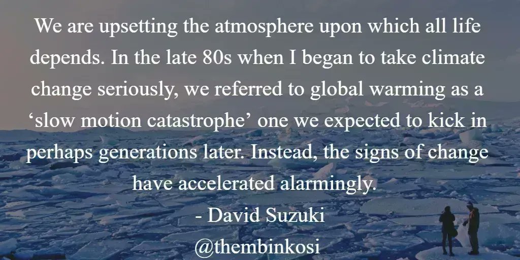 In the 80s we referred to #globalwarming as a ‘slow motion catastrophe’ one we expected to kick in perhaps generations later #climatechange But now we know different, and now we face a #climateemergency and international schools have a duty to promote #EcoLiteracy and #TeachGreen