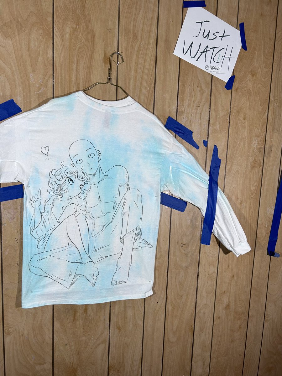 t00vivid's tweet photo. I attempted to redraw this #OnePunchMan / #OnePunchMan180 #fanart on a shirt I hand dyed
#manga & #ワンパンマン ✍🏻
Reference & signature at the bottom go check out their work https://t.co/7bWuvGWBTQ