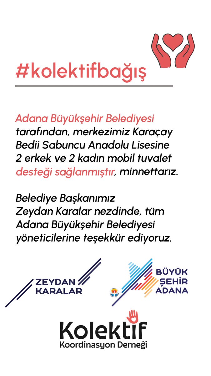 Adana Büyükşehir Belediyesi yöneticilerine teşekkür ediyoruz... 
<a href="/BuyukSehirAdana/">AdanaBuyukSehirBld</a> 
<a href="/ZeydanKaralar01/">Zeydan Karalar</a>