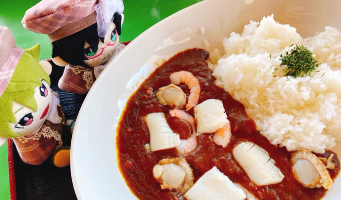 シーパラで歩き回ってカレー食べた🍛ハイジョは今日も可愛い 