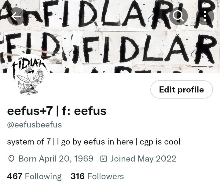 eefusbeefus's tweet photo. Changing my layout because my CGP hyperfixation is dying but I'm obsessed with fidlar rn sooo https://t.co/UjS379X4iZ