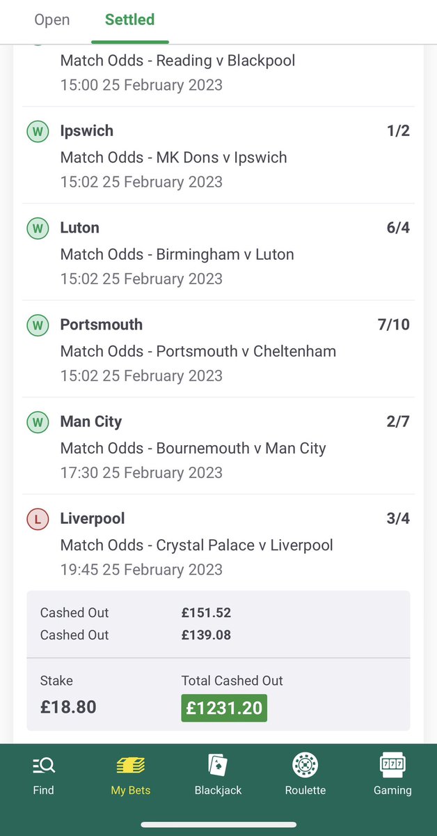 Thank god we cashed out in the end with Liverpool failing to win.