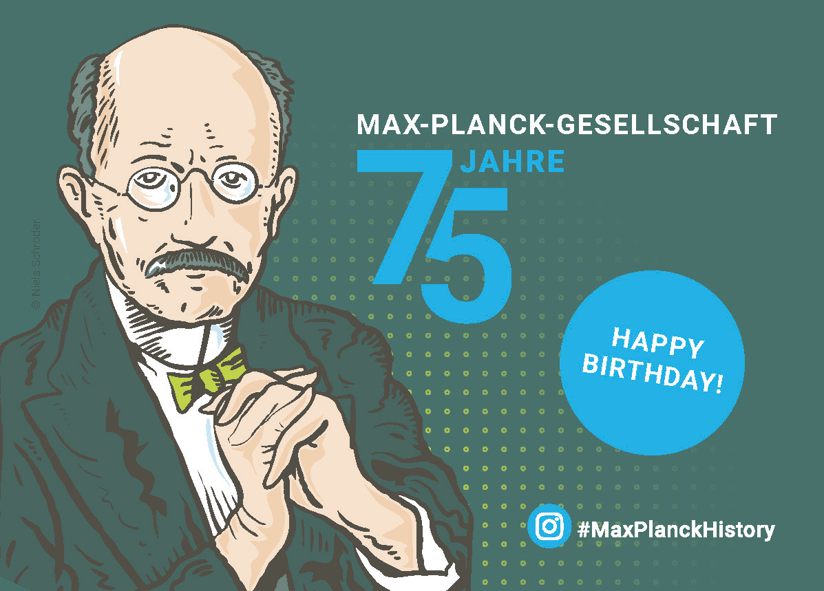 Today's a very special day for us😇- it's our birthday!🎂😀Happy birthday, Max Planck Society! 🤗 75 years ago, on February 26, 1948, the Max Planck Society was founded in Göttingen as the successor organization to the Kaiser Wilhelm Society. #OTD #maxplanck75 #maxplanckhistory