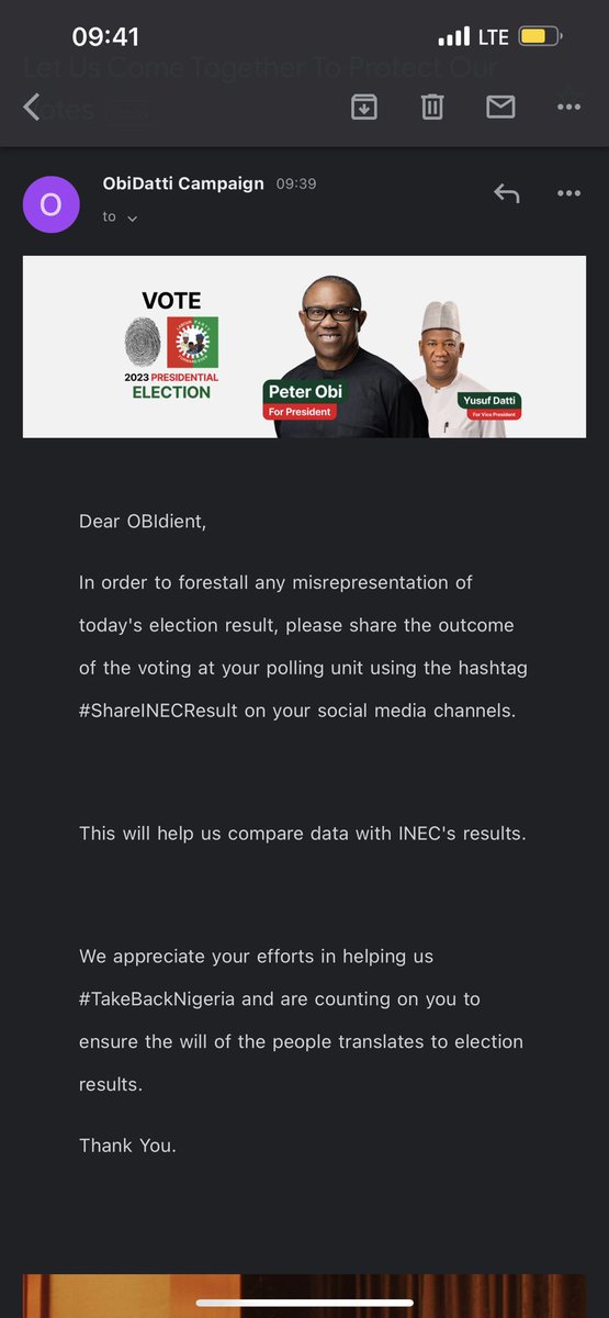 This information has just been shared by the Obidatti official campaign team. Nigerians please let’s do the needful immediately Labour Party Maiduguri Monday BATified Osibanjo #shareINECresult