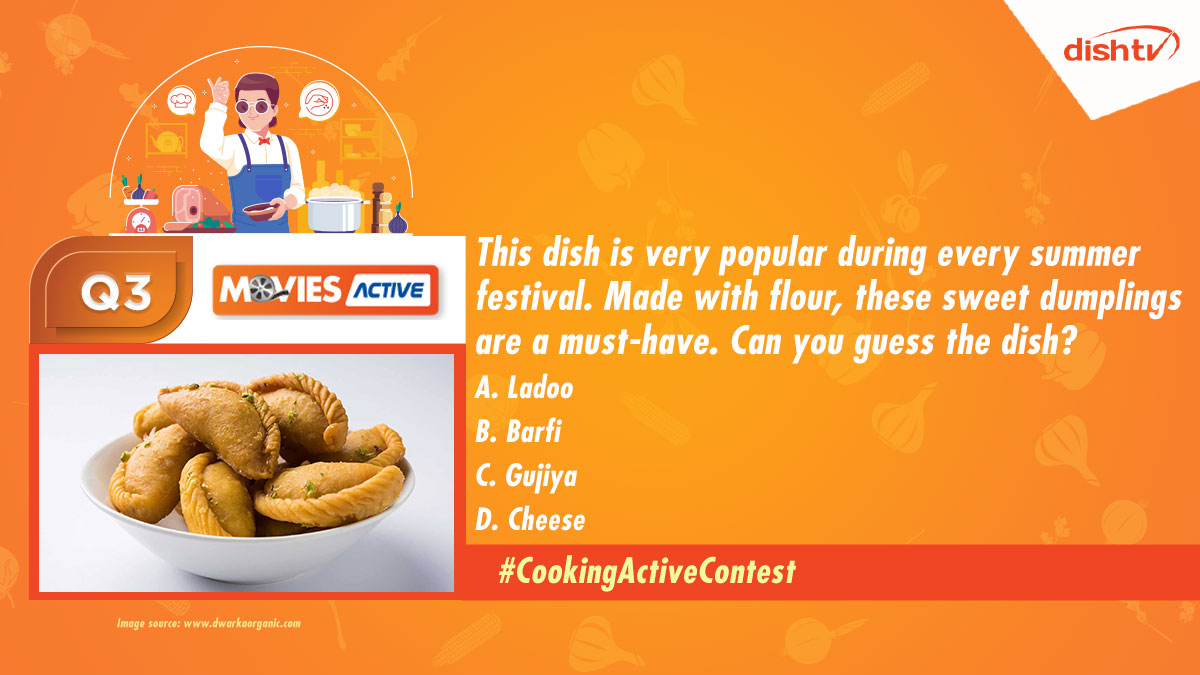 DishTV_India's tweet photo. This dish is very popular during every summer festival. Made with flour, these sweet dumplings are a must-have. Can you guess the dish?
Answer this question using #CookingActive Contest and win amazing prizes. https://t.co/JkrnWmpfFI