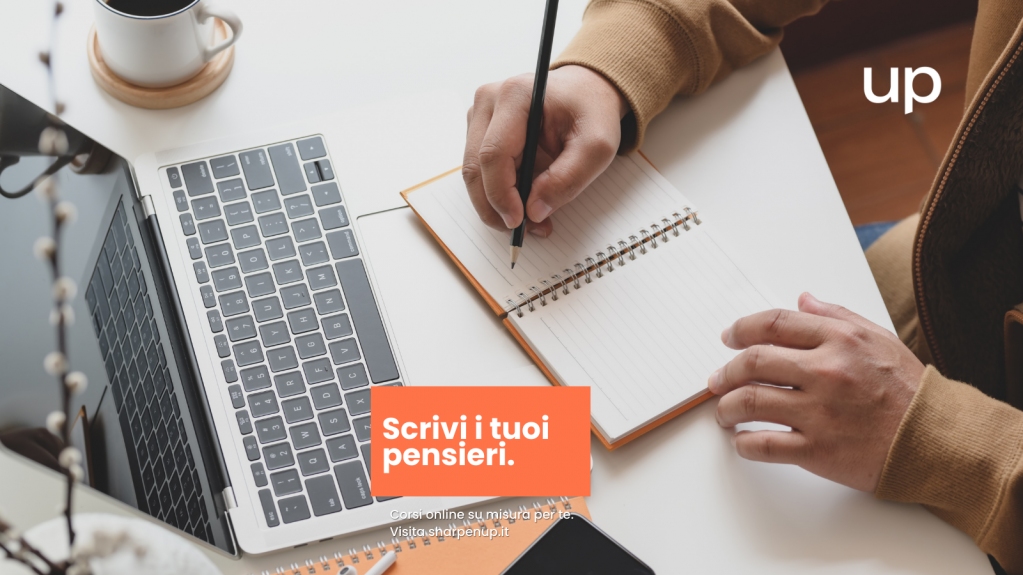 Consiglio del giorno:
scrivi i tuoi pensieri. Ti aiuterà a metterli in ordine, a riconoscere pattern disfunzionali e a prendere le distanze dalle situazioni che ti coinvolgono maggiormente.
Seguici per altri consigli.
#SharpenUp