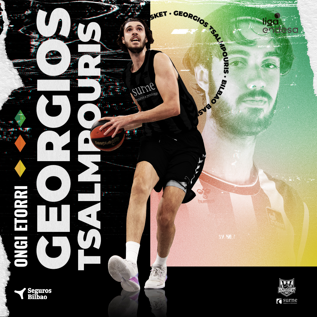 FICHAJE: El interior internacional griego Georgios Tsalmpouris 🇬🇷 (2.16m, 26 años) firma con Surne Bilbao Basket

✅ 8.8 puntos y 2.9 rebotes en 18 minutos de media con Real Betis Baloncesto en la presente temporada

Ongi etorri, Georgios!

+Info bilbaobasket.biz/el-pivot-inter…