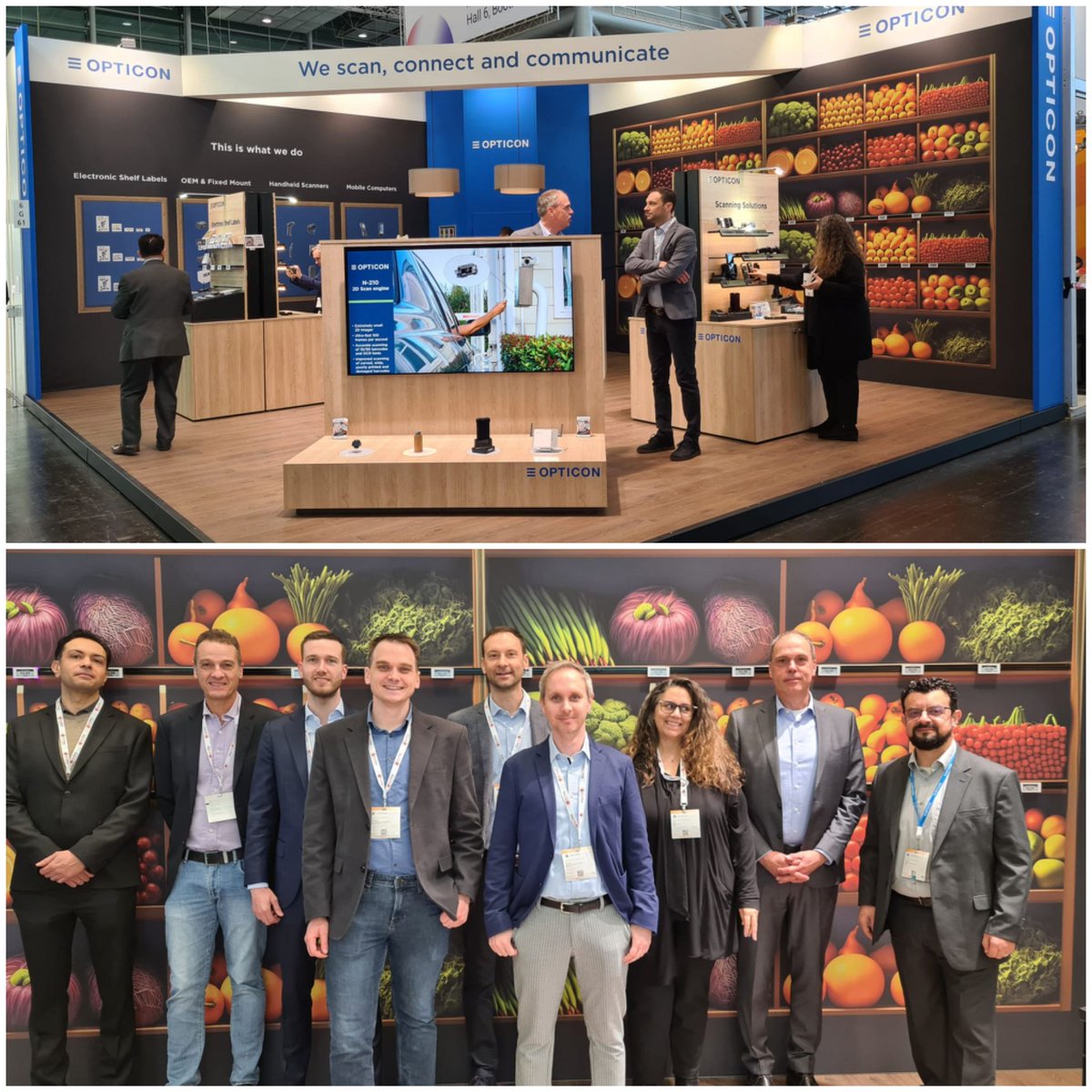 OpticonWorld's tweet photo. The EuroShop has opened its doors! We are ready to show you all our novelties. 
Make sure not to miss out our new H-35 Android Mobile computer and an entire new scanning family called “210”, all launched at #EuroShop, come to the Opticon booth 6G61 for #ESL + #barcode scanner https://t.co/5UOgrVAh25