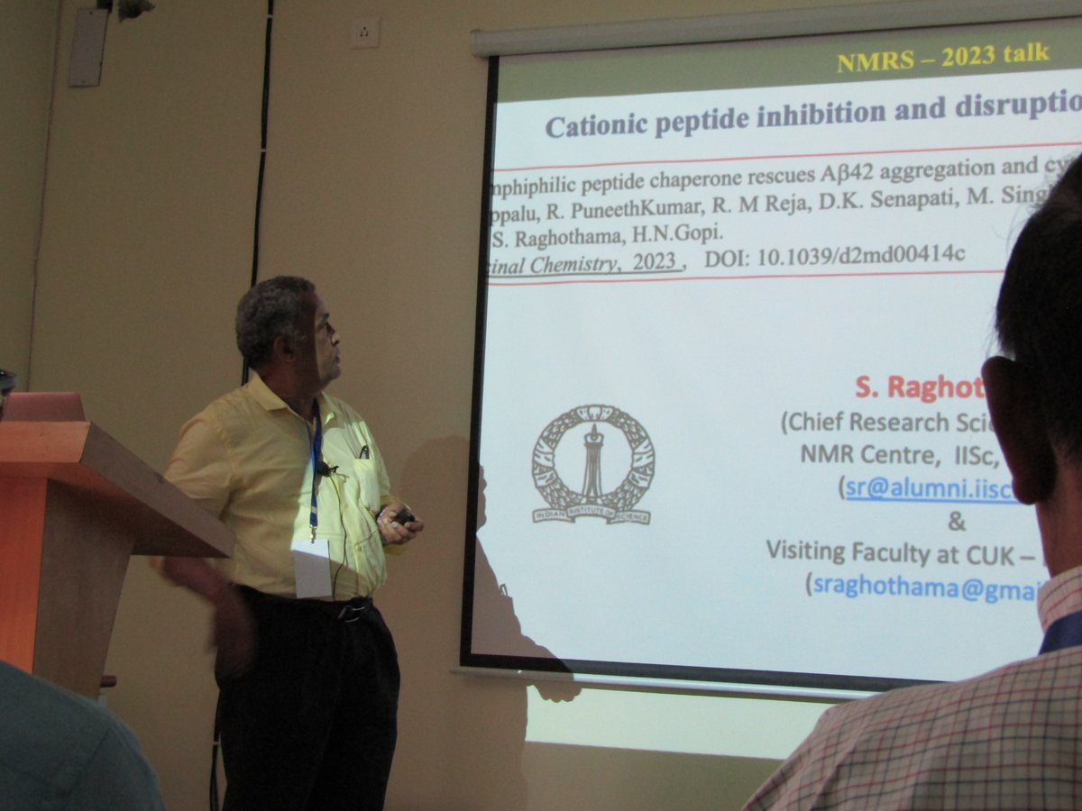 Lecture by Prof. S. Raghothama #NMRS2023 #NMRS2023_IISERBPR