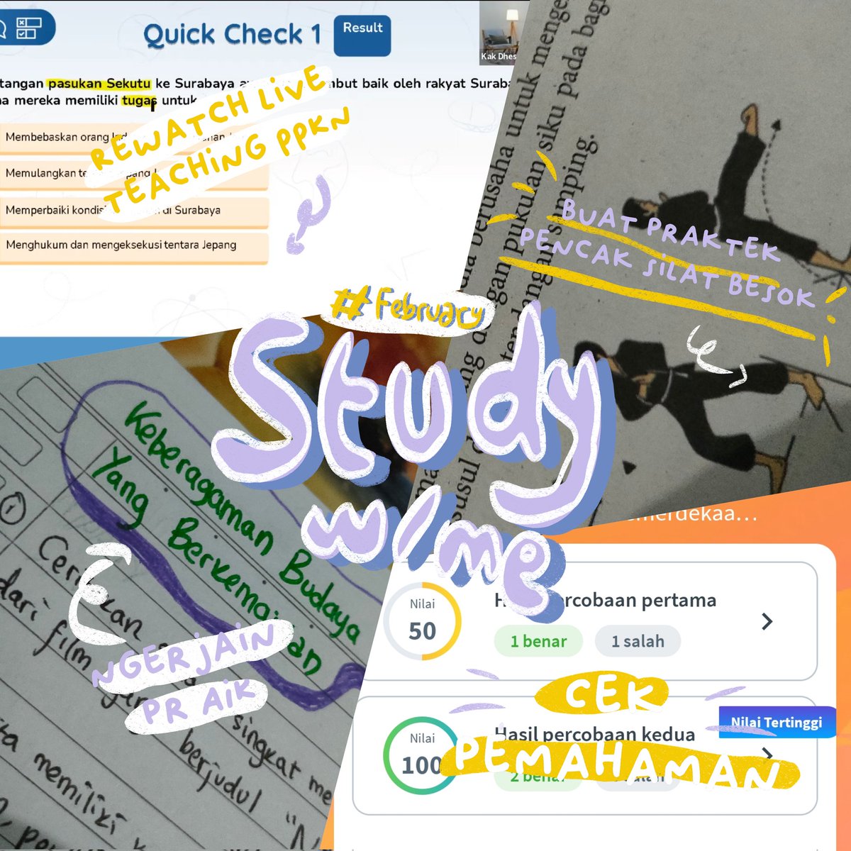 👣 Study Progress [ 26/2/2023 ]

Today I do AIK homework, studied social science at ruangguru BAON, and practice pencak silat for practice test tomorrow. kalau kalian #BelajarApaHariIni ? Rest well guyss🐳

#studytwt #ambistwt #AMBISVERSE #studyspo #saslog