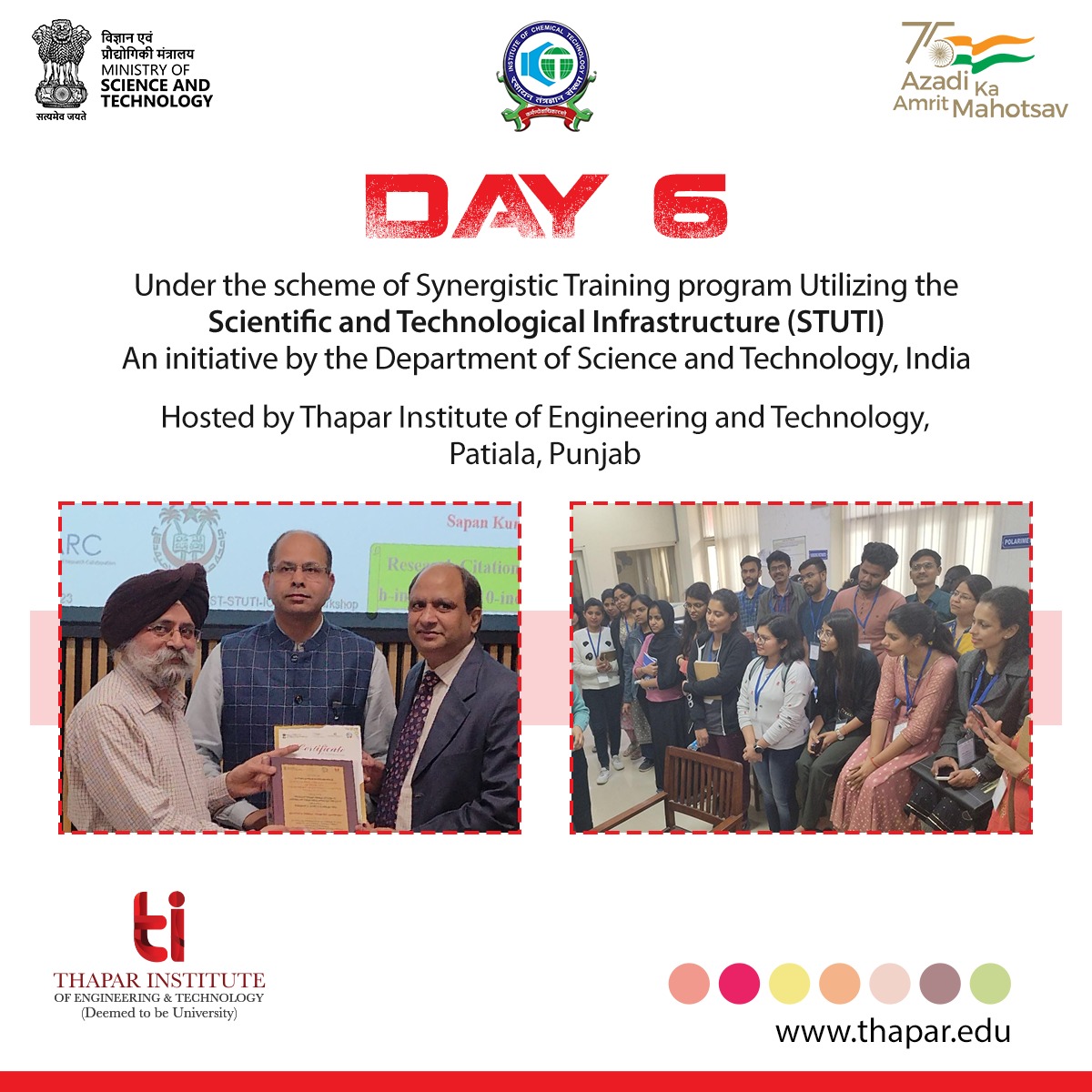 TIETofficial's tweet photo. Sunday = Working day at Thapar Institute of Engineering and Technology as #DSTSTUTI participants experience and learn XRD & FESEM technique with experts. The two techniques cannot be ignored by any material science person.
#TIET #ThaparInstitute
#DSTSTUTIICT https://t.co/AOsh8jmQRQ