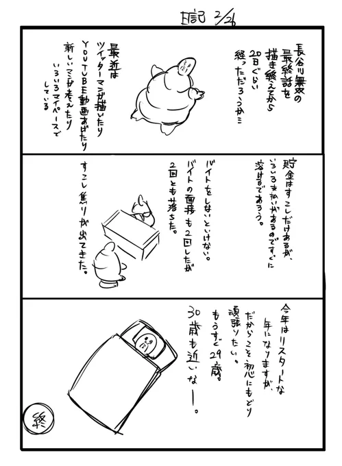 バイト2回も落ちた。 