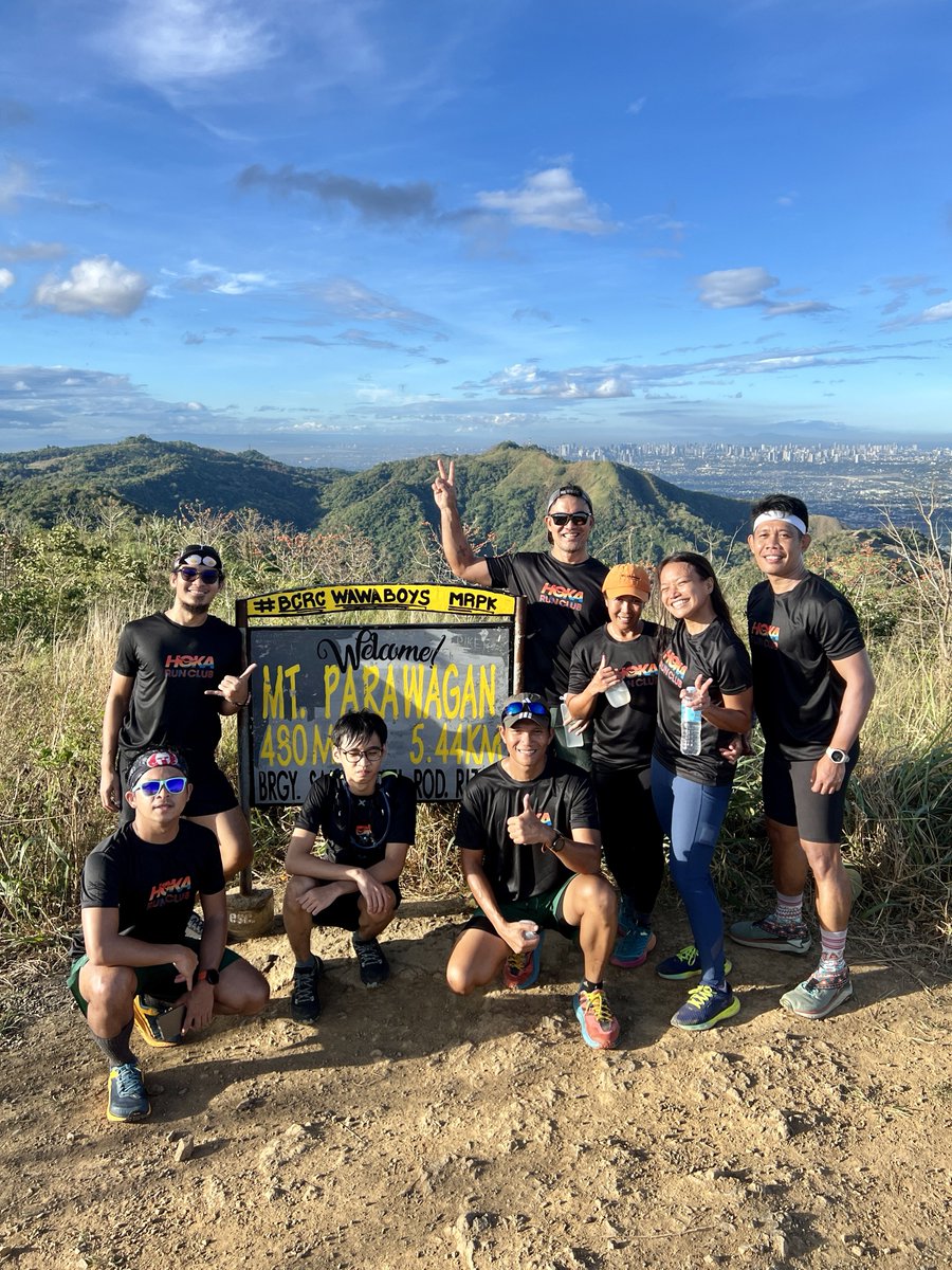 chaks_1980's tweet photo. #HokaRunClub event in Mt Parawagan! #Hoka #TectonX https://t.co/a8Fr1lAS1h
