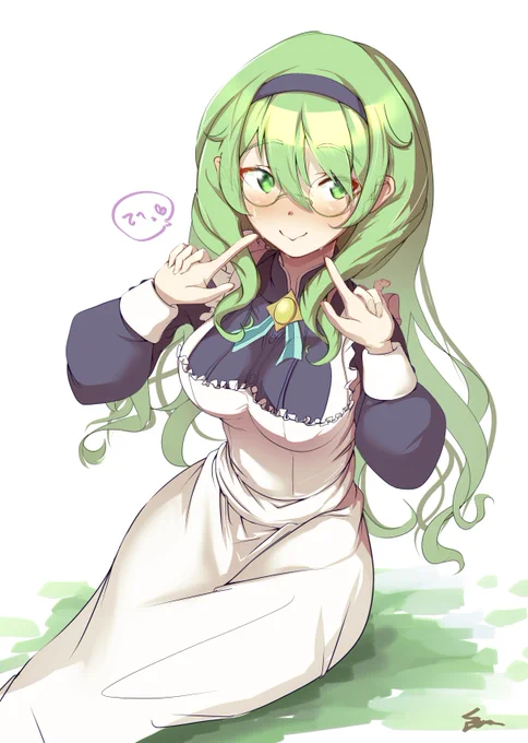 17人目はカリン嬢 「あ、新しい仲間はわたしでーす//////」  #プリコネR  #プリコネファンアート #イラスト #プリコネキャラ全員描く ↑のタグで全部見れます!