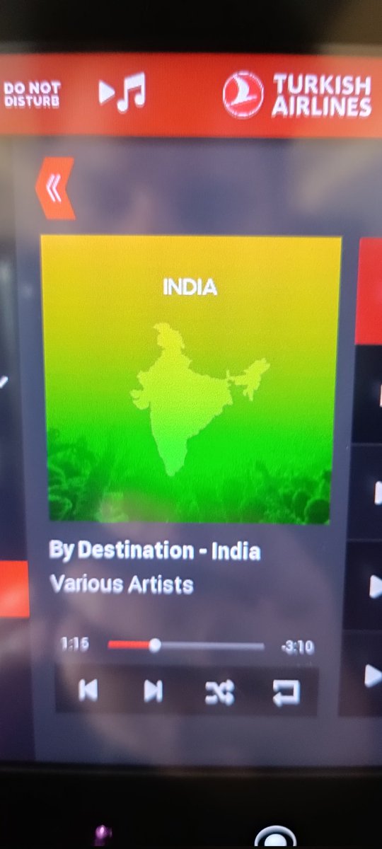 i_vaibhavsingh's tweet image. I was travelling a few days back in turkish airline and in the music section the map of India was shown as below. Request TK airline to correct it ASAP. @TurkishAirlines @MEAIndia #wrongMap #TurkishAirlines