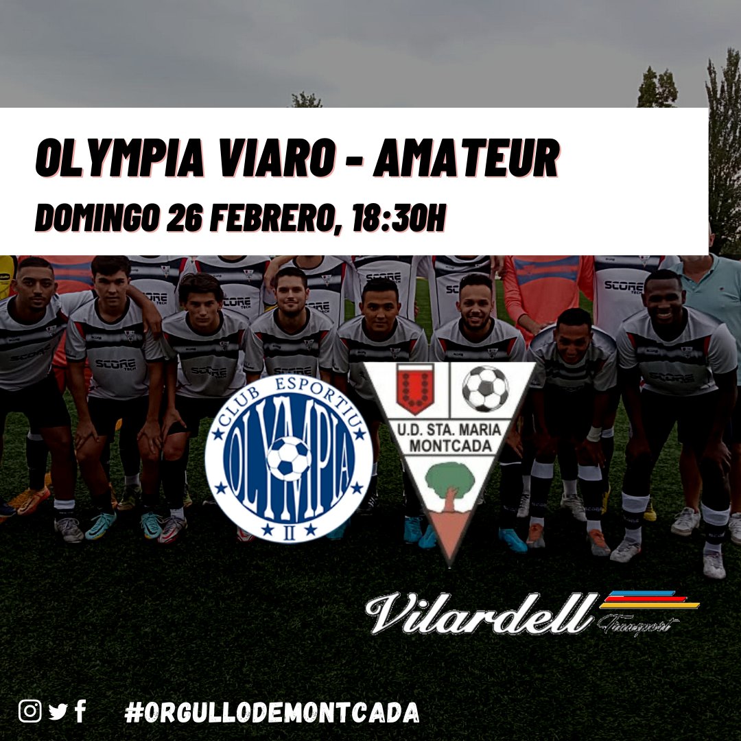 Transports Vilardell patrocina nuestro partido de este fin de semana.

#orgullodeMontcada