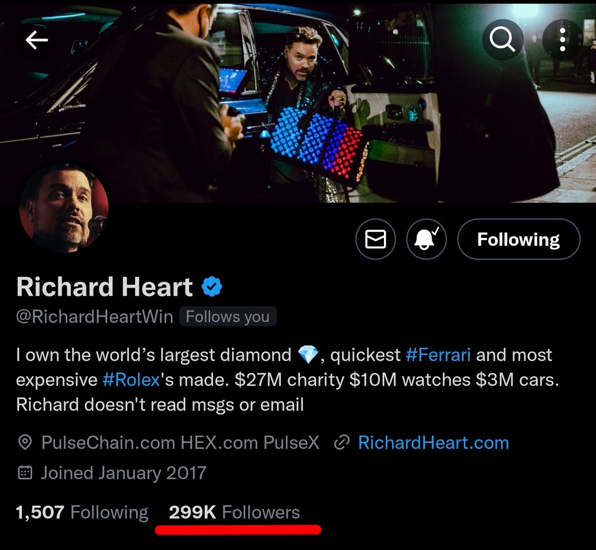 hexicangirl's tweet photo. Good morning HEXicans! ☀️

@RichardHeartWin is nearly at 300k LFG!!! 

$HEX $PLS $PLSX https://t.co/zrrQqAfrGX