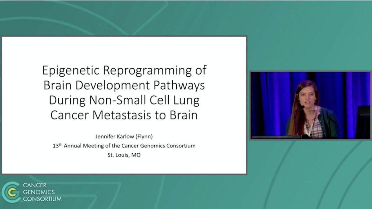 📣We love #cancergenetics. What about cancer #epigenome? Check out the talk by trainee awardee at #GCGAnnual2022, Jennifer Carlow, on epigenetic reprogramming of brain development pathways during NSCLC Metastasis to Brain. Submit your abstract by 02/28!
👉 youtube.com/watch?v=X7CJgl…