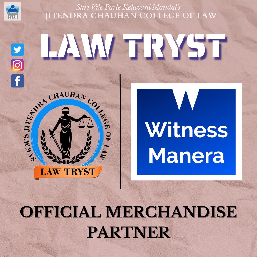 lawtryst's tweet photo. We are happy to have Witnessmanera as our OFFICIAL MERCHANDISE PARTNER for the 24th edition of Lawtryst❤️✨

@lawtryst x @witnessmanera❤️

#partner #jccl #lawtryst2023 #lawtryst #mithibai #mumbai https://t.co/x4xTw4nt1g