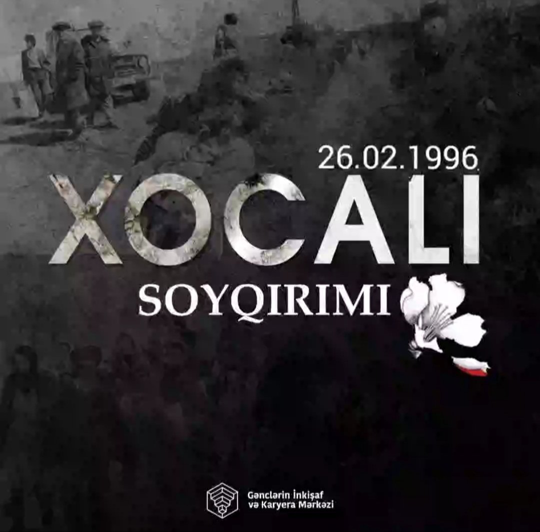 Ermənistan ordusunun Xocalı şəhərində yerli azərbaycanlı əhaliyə qarşı xüsusi amansızlıqla törətdiyi vəhşilik və soyqırım aktından 31 il ötür. 🥀

Soyqırım qurbanlarının xatirəsini dərin hüznlə anırıq! 

#MingəçevirGəncləri #JusticeforKhojaly #KhojalyGenocide #ХоcalıyaӘdalət