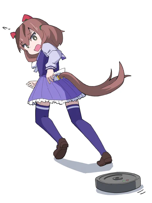 #33日ネイチャチャレンジ#ナイスネイチャ#ウマ娘 26日目お掃除ロボに追われるネイチャ 