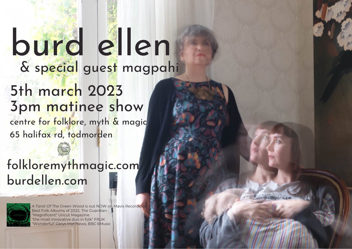 burdellen_'s tweet photo. NEW SUPPORT ANNOUNCED! One week today we’ll be in beautiful TODMORDEN to play a matinee @CentreMyth AND we’ll be joined by wonderful @magpahi 🧵

https://t.co/FoK4h2yB8q https://t.co/bWrteh1ELH