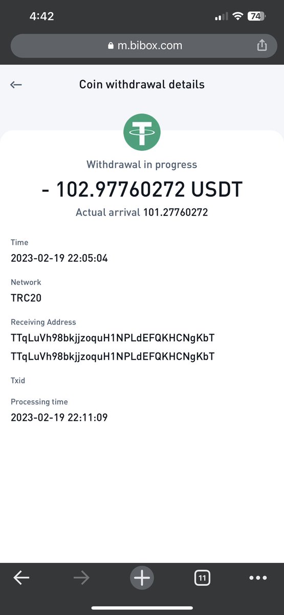 MayurParmar0407's tweet photo. @Bibox365 @Bibox365 waiting for my withdrawal from last 7 days I have raised ticket every day I have the same reply but not solve my withdrawal everyday say wait patiently I am waiting from last 1 week there is no technical assistance to solve my withdrawal why ? https://t.co/JntUm1XNSb