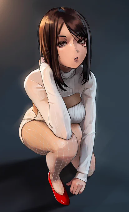 白を着る陸上ちゃん 