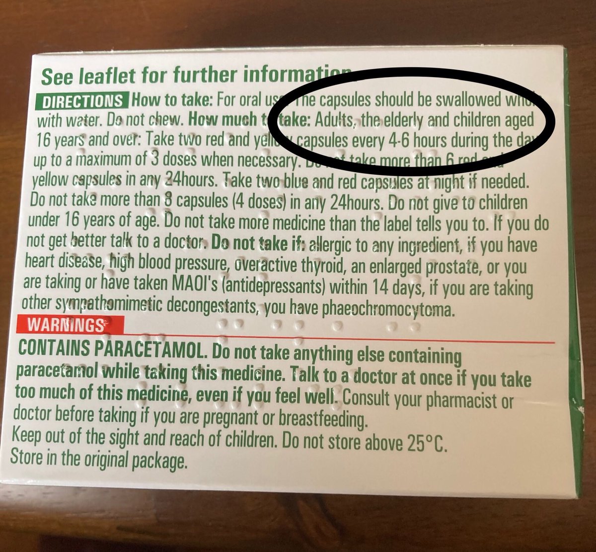 At what age do you cease to be an adult? (Pack of Lemsip lozenges) <a href="/u3a_UK/">u3a</a> Push Back Ageism