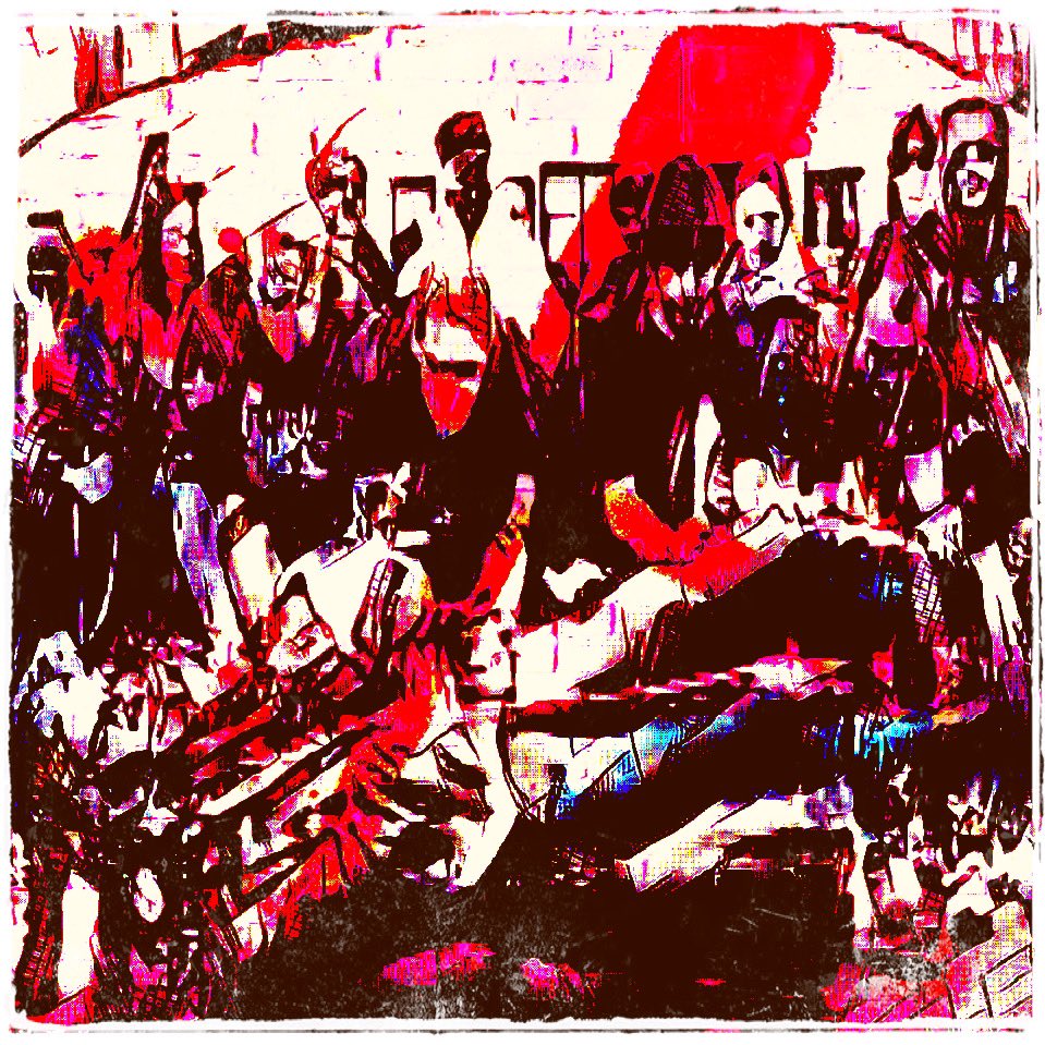 tomware83's tweet photo. GM, 

Part of the #BLM  movement in #bristol when the #colstonstatue fell one of friends is In this pic lol 😂 but I like working on gritty shots, what do you think? #nft #gm #art https://t.co/BmhmyV6tYE