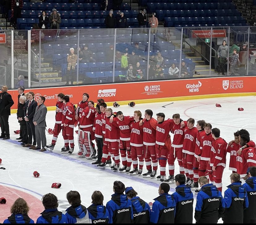 Congratulations to Gladiator @JackNesbitt71 on winning Gold with Team Ontario at the 2023 Canada Winter Games #riseup #teamontario #2023OHLDraft #ohl #canada #canadawintergames #hockey