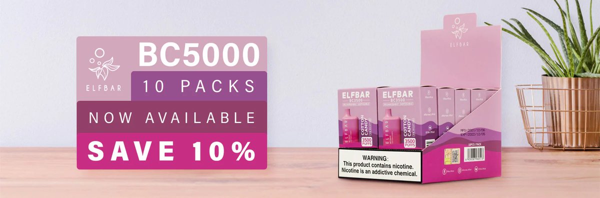 Vaperdudesvape's tweet photo. Elf Bar BC5000 – 10 Pack Disposable Vape Case + 10% Bulk Discount
#elfbar #elfbarbc5000 #elfbarvapes #disposablevapes #vapesonline #vape #vapeshop #hookah #smoke #weed #cbd #cbdoil https://t.co/k46O6VH2PO