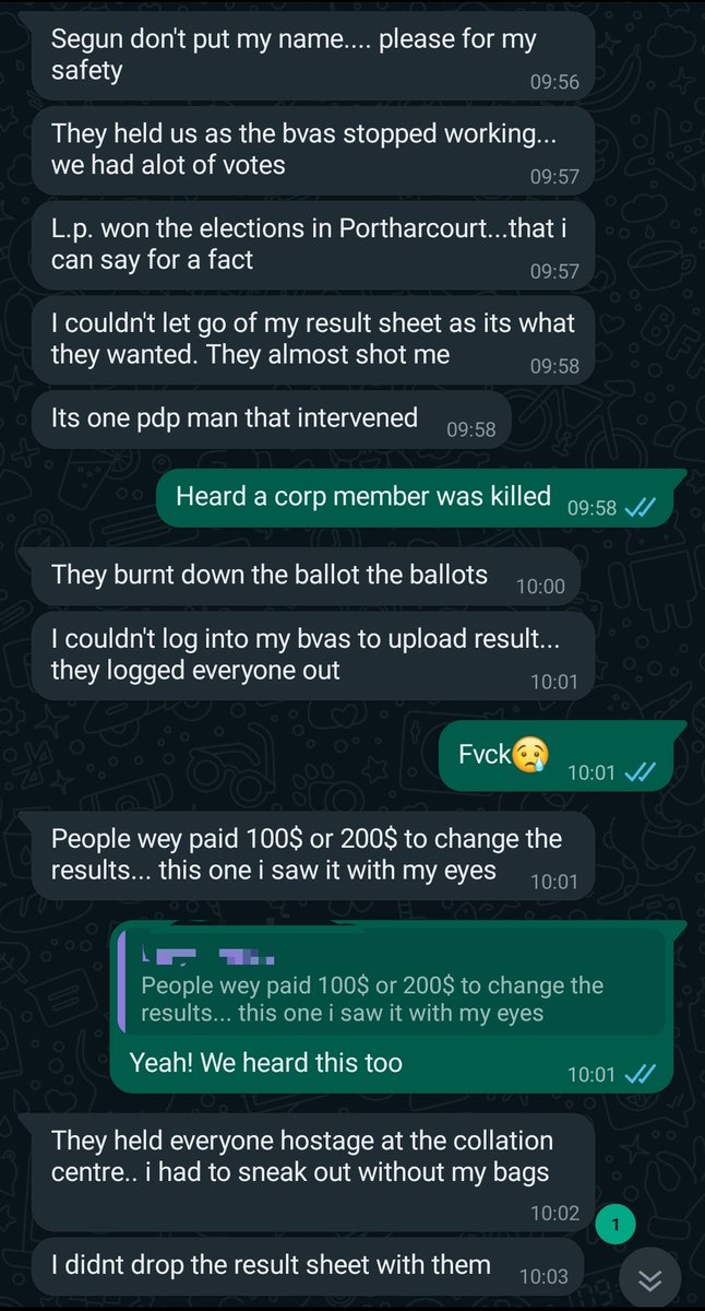 soulaimmusic's tweet photo. My friend who is still trying to stay safe where ever she is has this to say about yesterday's election in Rivers.
It's very clear WIKE is not saying anything about all the havocs been caused because he initiated it.
#ElectionResult #VisaBanOnWike Kano #ObiIsWinningEverywhere https://t.co/xfedlPsgX4