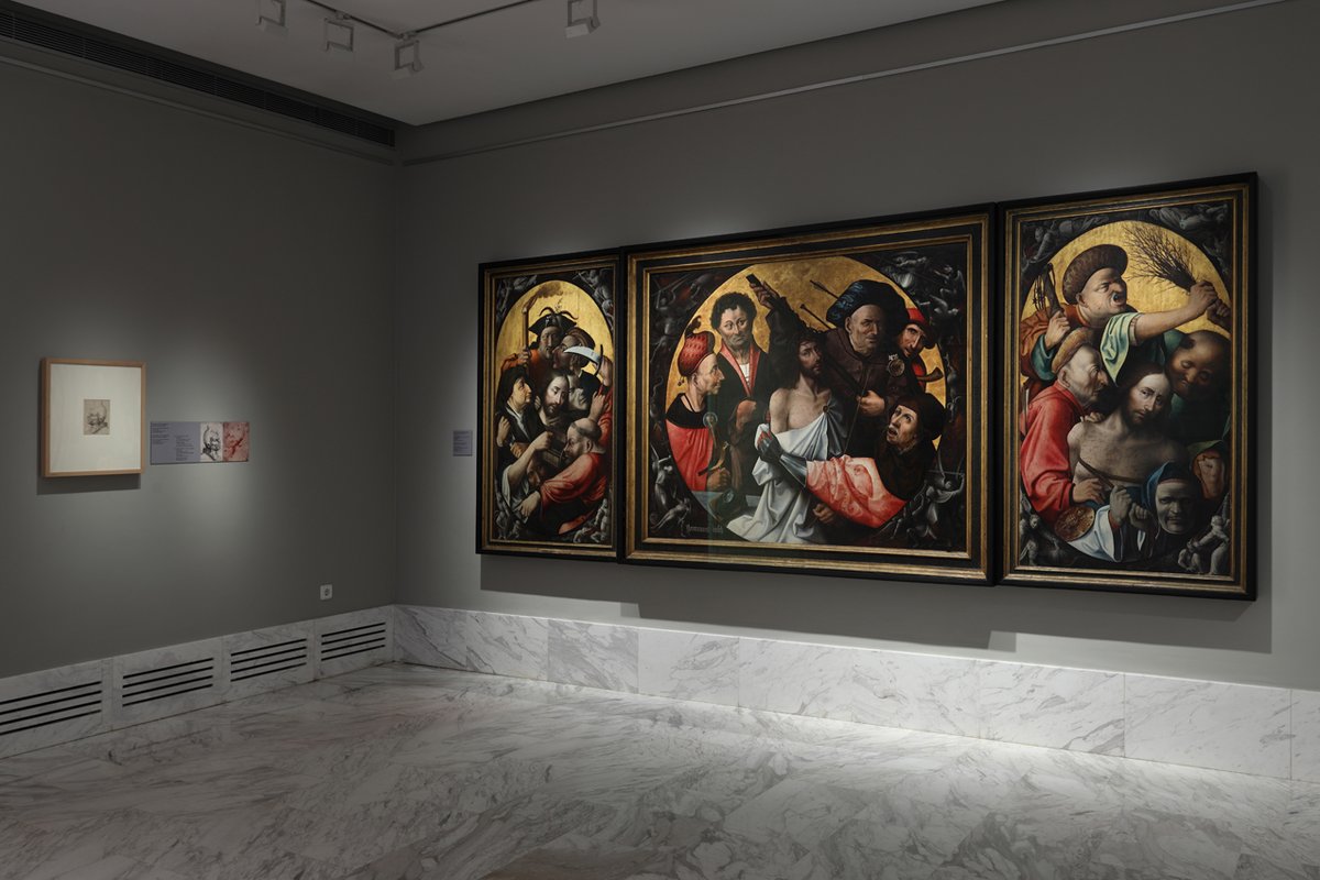 ColeccionMMoret's tweet photo. ...el Tríptico del Museo de Bellas Artes de Valencia que en 2019 tuve el privilegio de incluir dentro de la exposición #TesteGrottesche. Aguafuertes sobre las cabezas grotescas de Leonardo da Vinci en la Colección Mariano Moret y que figura en la pagina 132 de dicho catálogo. https://t.co/Ry9ICOSYbr