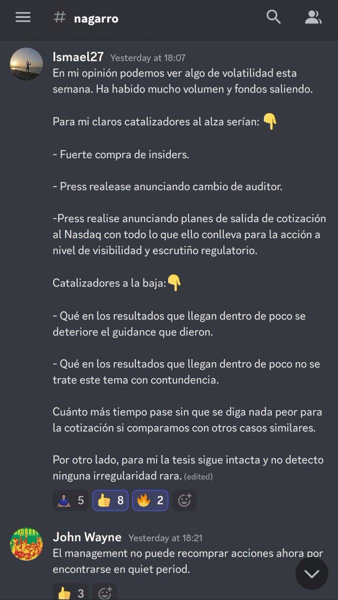 ElCapiMomentum's tweet photo. Después del éxito del video de #Nagarro (👇)

https://t.co/CuQNwALEn1

Hemos decidimos abrir un hilo especifico en nuestro Discord (🚨👇 enlace)

https://t.co/u2NyrsjJ5h

🍐🍐Por cierto, 100 retuits y el Viernes ESPECIAL con la RESPUESTA de Nagarro. Y con invitados sorpresa 👀👀 https://t.co/dM4iGIqAZ8