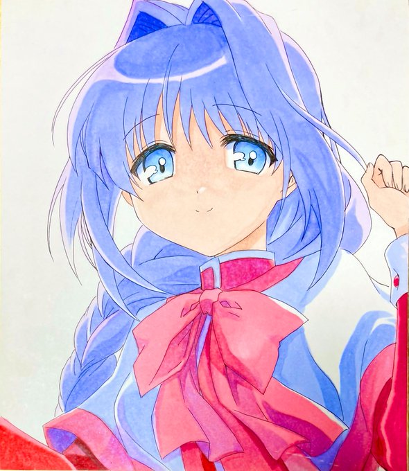 今日のアナログイラスト101日目はKanonっていうかかぎなどっていうか娘の制服を着こなす水瀬秋子さんです。 