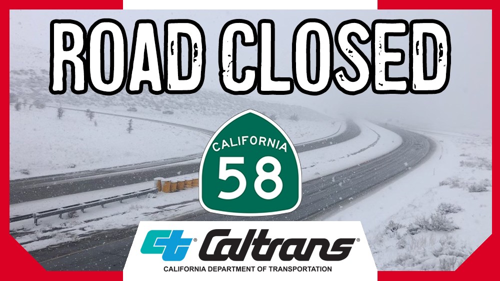 Caltrans District 9 on Twitter "Due to inclement weather and multiple