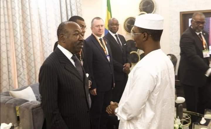 A Kinshasa pour le sommet de la CEEAC, le Président de la République, Chef de l’Etat, Son Excellence <a href="/PresidentABO/">Ali Bongo Ondimba</a> s'est entretenu ce samedi 25 février 2023, avec le Président de Transition Tchadienne, Général <a href="/GmahamatIdi/">Rob Kapito</a>