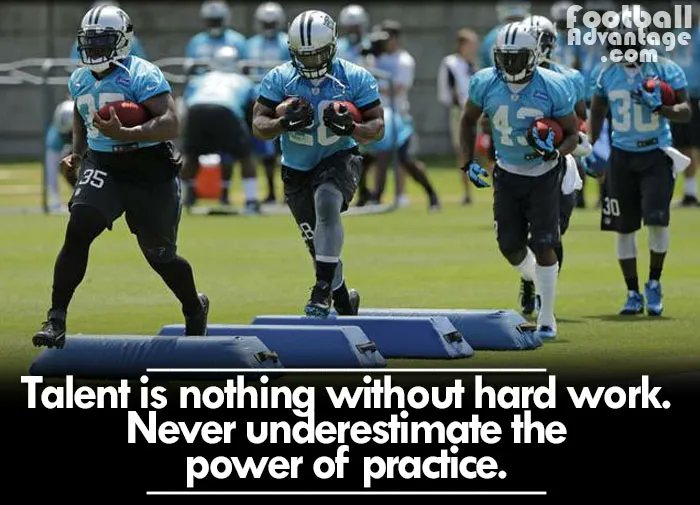 Talent is NOTHING without hard work.

Never underestimate the power of practice.