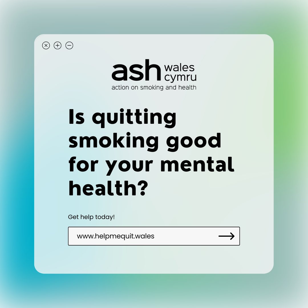 Scientists have found that quitting smoking improves symptoms of some mental health conditions, including depression. People find that their mood improves after they quit smoking.
 
Get help today! Quit smoking
 
#StubOutStress #ashwales #nosmokingday #quitsmokinguk