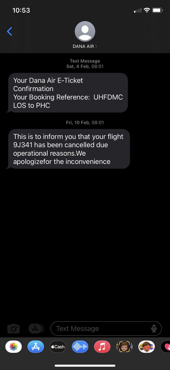 It has been almost two weeks now ,my flight got canceled for no reason. Dana has refused to refund my money All i get via email is it is under process it comes in batches. You made me re arrange my whole plans yet no refund to allow me book another flight @DanaAir