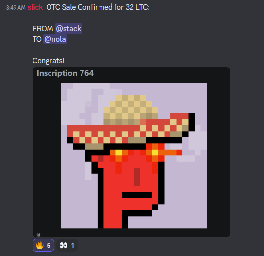 LitecoinPunks's tweet image. 2 more OTC deals confirmed...
One for 42.7 LTC
One for 32 LTC
discord.gg/hpgZUZGkNt