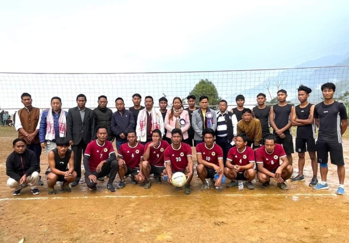 NMongku's tweet photo. Volleyball Championship 🏆, attended at N.Kothin along with HMLA 56 WEST KHONSA,Smt Chakat Aboh, which is one of the remotest vill of the Tirap dist @PemaKhanduBJP @NatungMama @anirudhssingh @SportsDept_GoAP @MyGovArunachal https://t.co/TJ6qTcfNOV