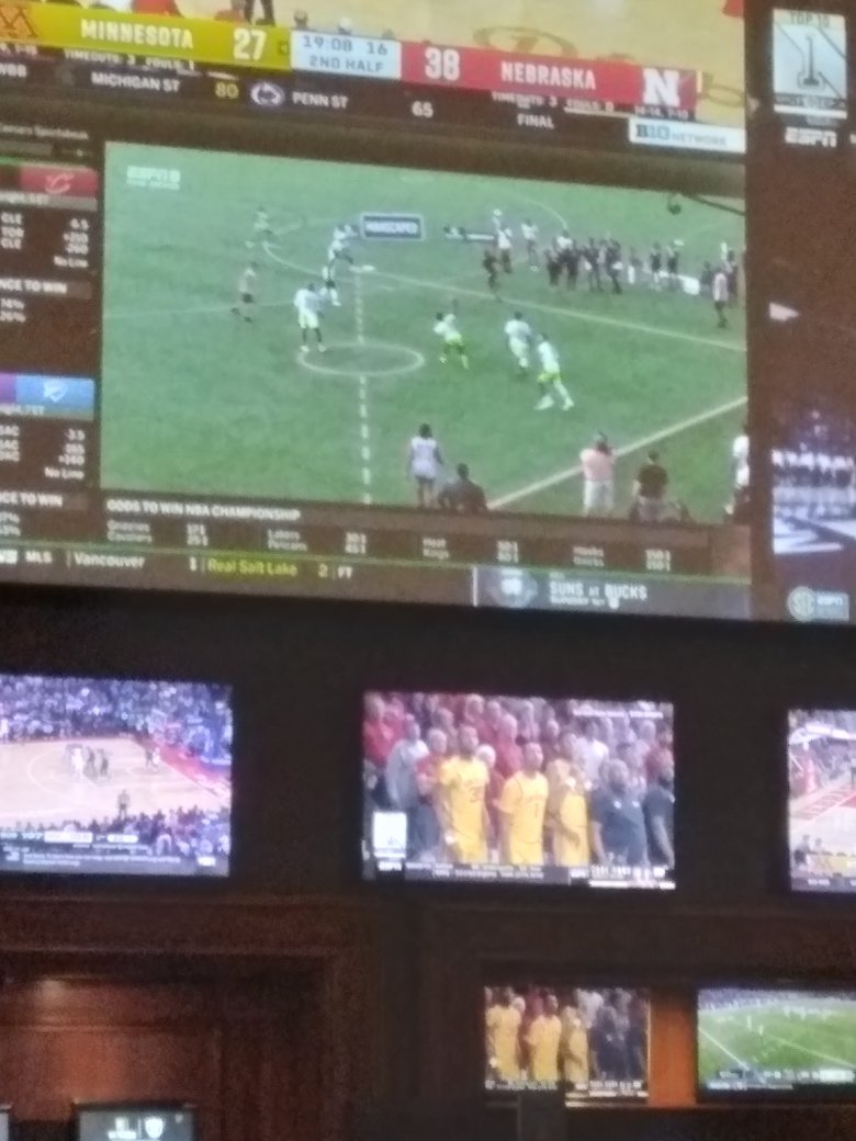 At <a href="/MandalayBay/">Mandalay Bay Resort</a> we had good poker games and kickball on <a href="/espn/">ESPN</a> 8. #pokerlife #LasVegas