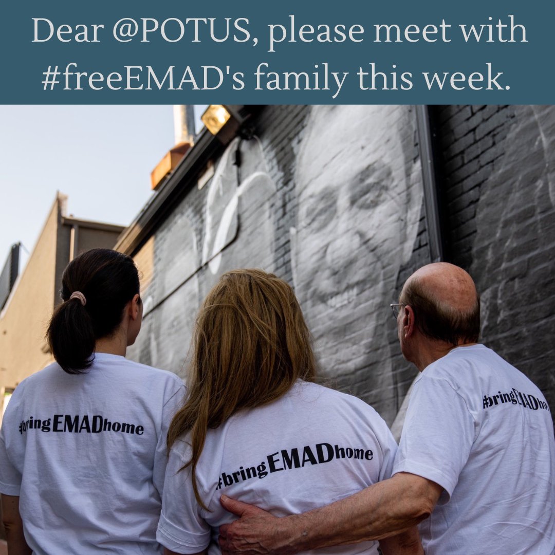 NedaSharghi's tweet photo. You've asked how you can help.
Help us get a meeting with @potus.
Pls tweet:
"Dear @potus, please meet with #freeEMAD's family this week." https://t.co/4ZvfcPHxIO