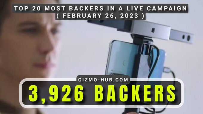 top 20 crowdfunding campaign with the most backers feb 2023