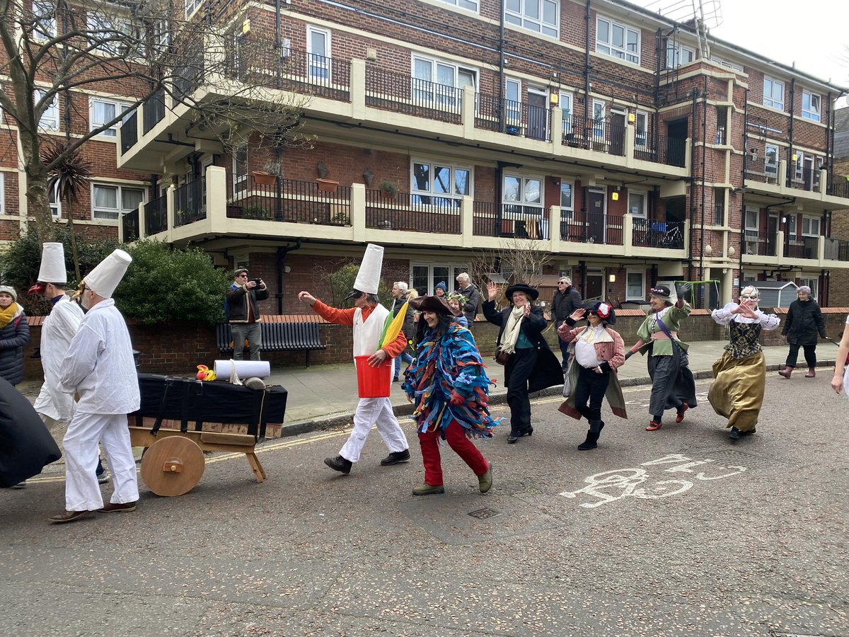 CommediaZ's tweet photo. London’s #Commedia #Festival got underway in true Italian style with a #Pulcinella Parade. More events today - join in person or online - https://t.co/W5PbUY5tiT https://t.co/lTG9KqzmTN